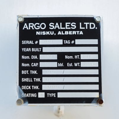 400 bbl Coated Storage Tank, 2011 - Image 7