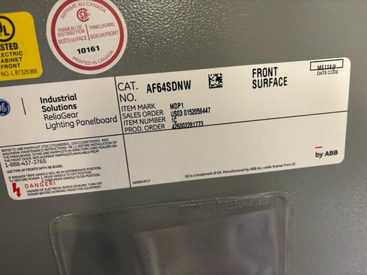 General Electric AS64SDNW, Electrical Cabinet - Image 3