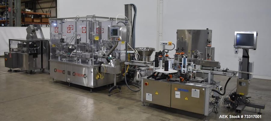 Capmatic Intrepid #4A/X-PP-222, Complete Line, 60 CPM, Monoblock Fill, Plug & Capacity, Allen Bradley - Image 2