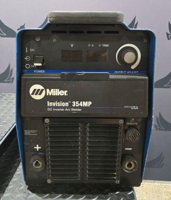 Miller #Invision-354MP, DC Inverter Arc Welder, Fan-On-Demand System, 7.9/11.5 kW, 350 Amps, 208-575 V Input - Image 1