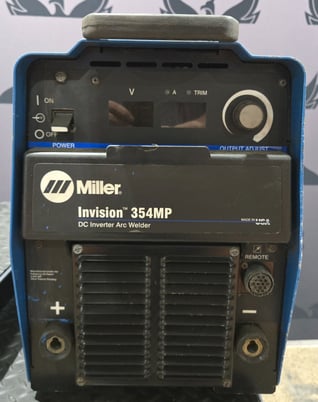 Miller #Invision-354MP, DC Inverter Arc Welder, Fan-On-Demand System, 7.9/11.5 kW, 350 Amps, 208-575 V Input - Image 3