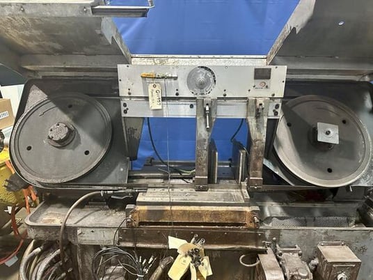 Marvel #15A, horizontal band saw, Auto Stock Infeed (2) Vises, 15" x20" capacity, 5 HP, 55-400 FPM, coolant - Image 3