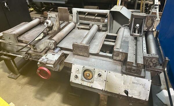 Marvel #15A, horizontal band saw, Auto Stock Infeed (2) Vises, 15" x20" capacity, 5 HP, 55-400 FPM, coolant - Image 5