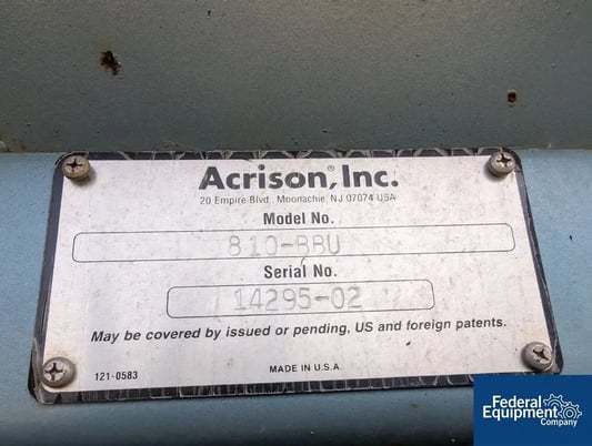 Acrison #810-BBU, Bulk Bag Unload Stand, Stainless Steel vibrating bag hopper, w/ volumetric feeder, AS IS - Image 2