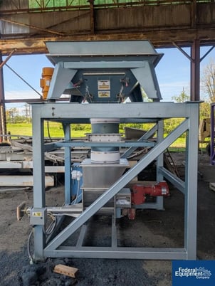 Acrison #810-BBU, Bulk Bag Unload Stand, Stainless Steel vibrating bag hopper, w/ volumetric feeder, AS IS - Image 5