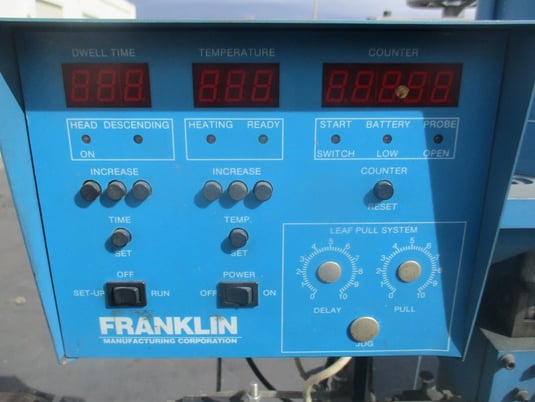 Franklin #1020, roll leaf hot stamping press, 2X4 head size - Image 7
