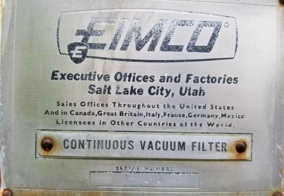 250 sq.ft. Eimco, 8' x 10', 316 Stainless Steel, belt discharge or adv.knife option, refurbished, #1270947 - Image 9