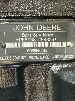 129 HP John Deere #6068HF250, diesel engine, warranty - Image 3