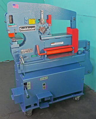 3" x 3" x 5/16" Scotchman #4014-CM, Hydraulic Ironworker, 40 Ton capacity, 1" Hole in 1/2" Plate, 3 HP, 220 V - Image 1