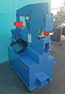 3" x 3" x 5/16" Scotchman #4014-CM, Hydraulic Ironworker, 40 Ton capacity, 1" Hole in 1/2" Plate, 3 HP, 220 V - Image 10