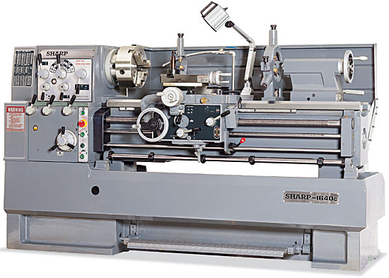16" x 60" Sharp #1660-LV, Precision Lathe, 8.65" Cross Slide, 24-3/8" Gap, 10.75" width Gap, 3-1/16" Spindle - Image 1