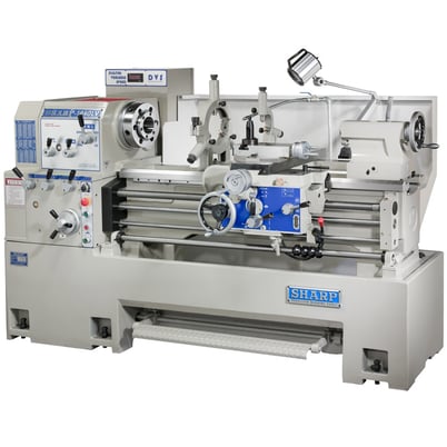 16" x 60" Sharp #1660-LV, Precision Lathe, 8.65" Cross Slide, 24-3/8" Gap, 10.75" width Gap, 3-1/16" Spindle - Image 3