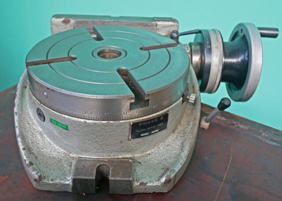 8" Phase II, Vertical/Horizontal Rotary Table, 1.25" Table thickness - Image 1