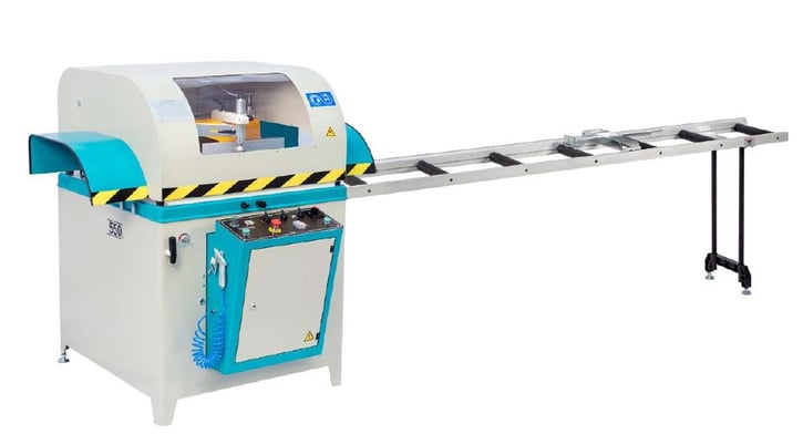 22" Aslan #US1-550, Semi-Automatic Non-Ferrous Aluminum Upcut Saw, 0-75 Deg. Cutting Angle, 8.08" x 13.78" - Image 2