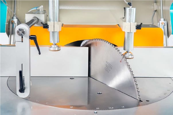 22" Aslan #US1-550, Semi-Automatic Non-Ferrous Aluminum Upcut Saw, 0-75 Deg. Cutting Angle, 8.08" x 13.78" - Image 3