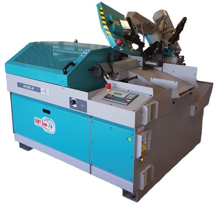 10" KMT #H-310-A-NC, Swivel Head Mitering Automatic Band Saw, 12" Vise Opening, 60-360 FPM, 109" x 1" x - Image 1