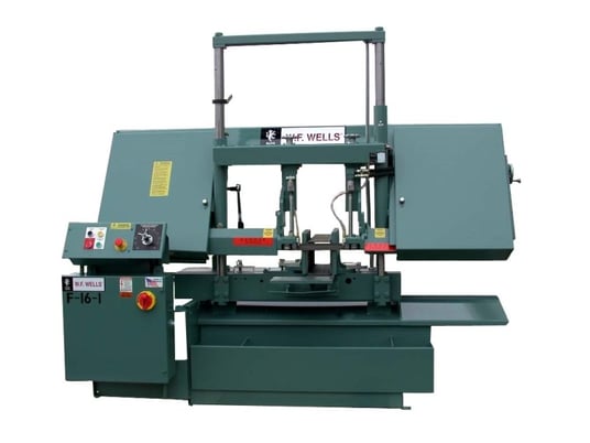 16" x 20" W.F. Wells #F-16-1, Horizontal Twin-Post Hydraulic Band Saw, 5000 lbs. capacity, 180" x 1.25" - Image 1
