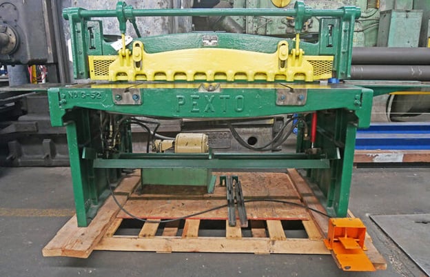 16 gauge x 4.4' Pexto #G52-A, Power Shear, 30" Back Gauge, 37" Front Gauge, 3 HP - Image 8