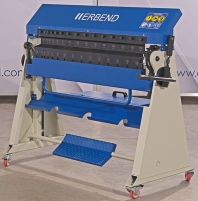 49.21" Erbend #UFA-1212, Manual Folder, 18 gauge, 8" Open Height, 19.6" Back Gauge, 8" Stroke Vertical Clamp - Image 4