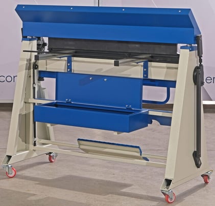 49.21" Erbend #UFA-1212, Manual Folder, 18 gauge, 8" Open Height, 19.6" Back Gauge, 8" Stroke Vertical Clamp - Image 5