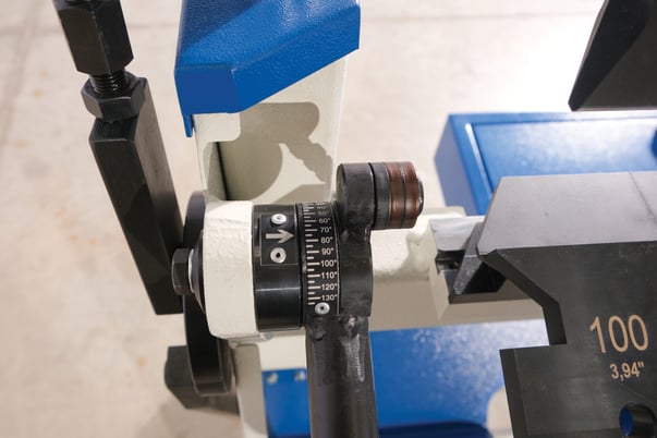 49.21" Erbend #UFA-1212, Manual Folder, 18 gauge, 8" Open Height, 19.6" Back Gauge, 8" Stroke Vertical Clamp - Image 6