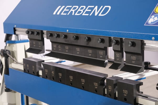 49.21" Erbend #UFA-1212, Manual Folder, 18 gauge, 8" Open Height, 19.6" Back Gauge, 8" Stroke Vertical Clamp - Image 8