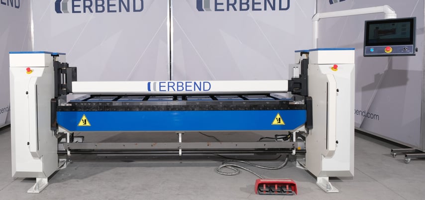 81.6" Erbend #MFH-2115, CNC Motorized Folder, 16 gauge, 4.72" Beam Opening, 3.5"/sec. Clamp, 1 HP Upper Beam - Image 2