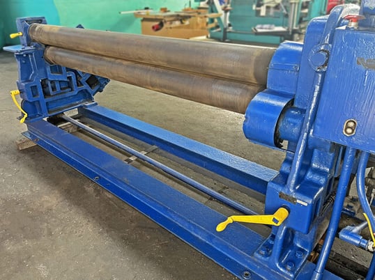 8' x 3/16" Rock River Machine Co. #8x3/16, Mechanical Initial Pinch Plate Roll, 3-Roll, 7.375" diameter - Image 4