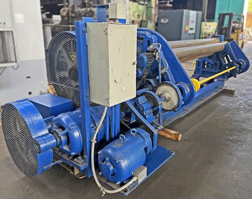 8' x 3/16" Rock River Machine Co. #8x3/16, Mechanical Initial Pinch Plate Roll, 3-Roll, 7.375" diameter - Image 6