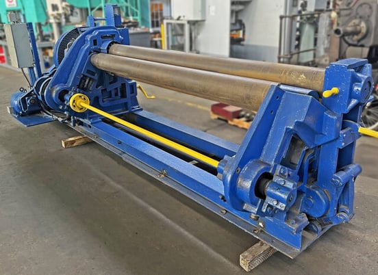 8' x 3/16" Rock River Machine Co. #8x3/16, Mechanical Initial Pinch Plate Roll, 3-Roll, 7.375" diameter - Image 7