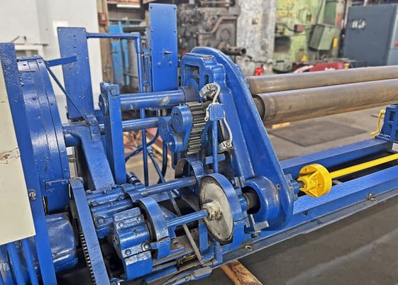 8' x 3/16" Rock River Machine Co. #8x3/16, Mechanical Initial Pinch Plate Roll, 3-Roll, 7.375" diameter - Image 8