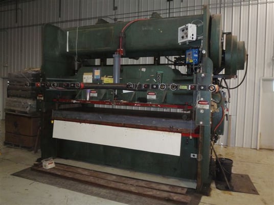 100 Ton, Dreis & Krump #SS100-48-120, straight side double crank press, 6" stroke, 48" x 120" bed, 12" x 48" - Image 1