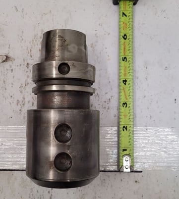 Kennametal, Erickson #HSK-63A, collet adapter, 1.2598" Shank, 2.815" diameter Body, 4.3307" L Gage, 2.126" L - Image 1