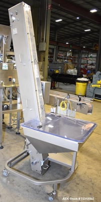 4.5" wide, CVC #CVC1101, Cleated Belt Conveyor, Capacity Feeder, 4.5" belt, hopper w/ cover, 85.25" discharge - Image 2