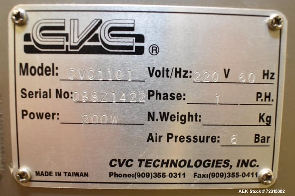 4.5" wide, CVC #CVC1101, Cleated Belt Conveyor, Capacity Feeder, 4.5" belt, hopper w/ cover, 85.25" discharge - Image 6