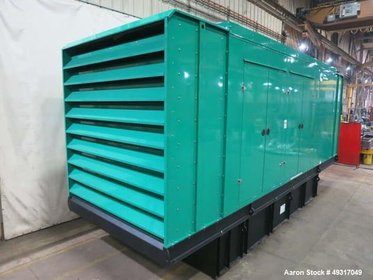 750 kW Cummins #DQCB, Diesel Generator, 1220 HP #QSK23-G7 engine, Tier 2, UL142 Fuel Tank, sound attenuated - Image 2