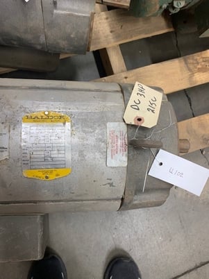 3 HP 1750 RPM Baldor, Frame 215C, TEFC, 180 VA, 100/200 VF - Image 3