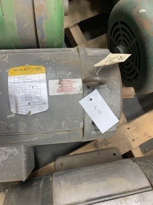 3 HP 1750 RPM Baldor, Frame 215C, TEFC, 180 VA, 100/200 VF - Image 7