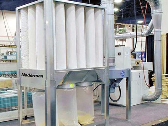5000 cfm Nederman #S-1000, Baghouse Dust Collector w/Auto Bag Shaker, 7" WG, 360 sq.ft. Filter Media., 16" - Image 1