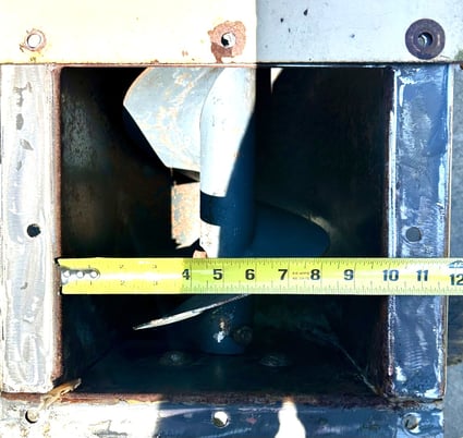 9" diameter x 13' long, Screw conveyor, carbon steel, 10" x 10" outlet - Image 8