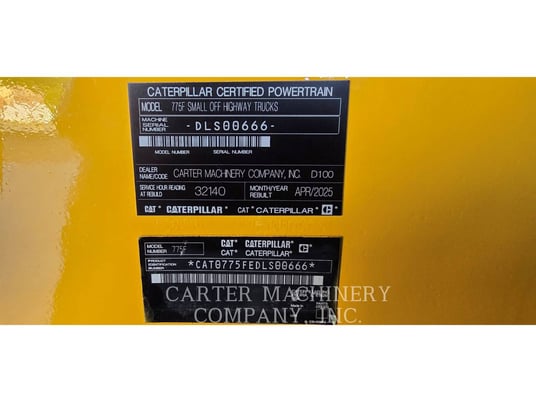 Caterpillar 775 F, 32154 hours, S/N: DLS00666, 2008 - Image 6