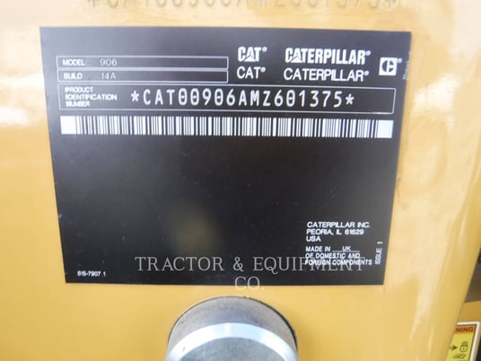 Cat 906, Wheel Loader, 10 hours, S/N: MZ601375, 2025 - Image 5