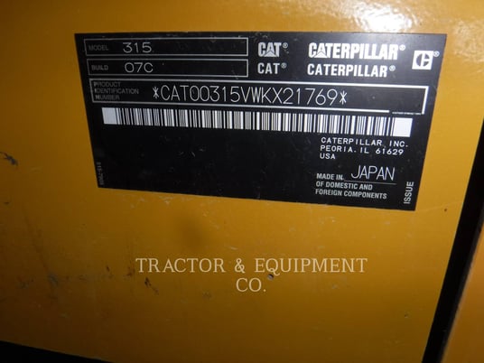 Caterpillar 315, 247 hours, S/N: WKX21769, 2022 - Image 6