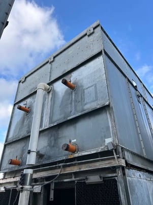 885 Ton, Frick #IDC-3540-4-Q, Evaporative Condenser, 627.65 Ton Ammonia, 143820 CFM, 27.35 cu.ft. Coil, 300 - Image 6