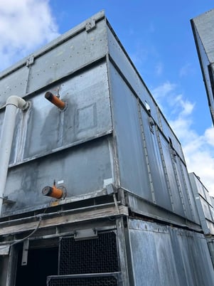 885 Ton, Frick #IDC-3540-4-Q, Evaporative Condenser, 627.65 Ton Ammonia, 143820 CFM, 27.35 cu.ft. Coil, 300 - Image 7