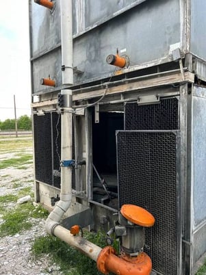 885 Ton, Frick #IDC-3540-4-Q, Evaporative Condenser, 627.65 Ton Ammonia, 143820 CFM, 27.35 cu.ft. Coil, 300 - Image 9