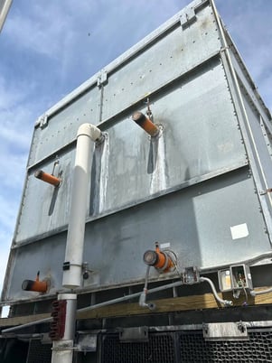 885 Ton, Frick #IDC-3540-4-Q, Evaporative Condenser, 627.65 Ton Ammonia, 143820 CFM, 27.35 cu.ft. Coil, 300 - Image 9