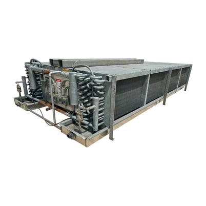4 Fans, York #DC30-484, Ammonia Evaporator Coil, Low Temperature, Wet Coil, 7.99 cu.ft., Left Handed, 2 HP - Image 1