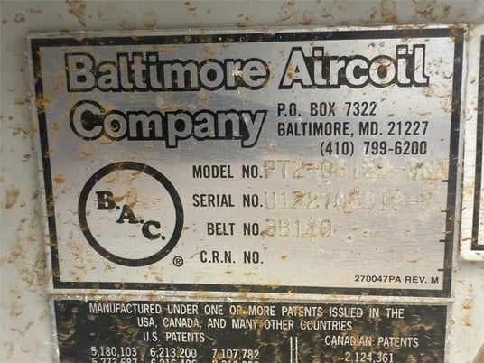 Baltimore Aircoil #PT2-0812A-3N1/PT2-1212A-3N1, Cooling Towers, 993 GPM, 6.16 psig, 2012 - Image 4