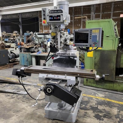 Chevalier, 2-Axis CNC milling macihne w/Acu-Rite G2 Control, 10" x50" table, 3 HP, R-8, 2008 - Image 1